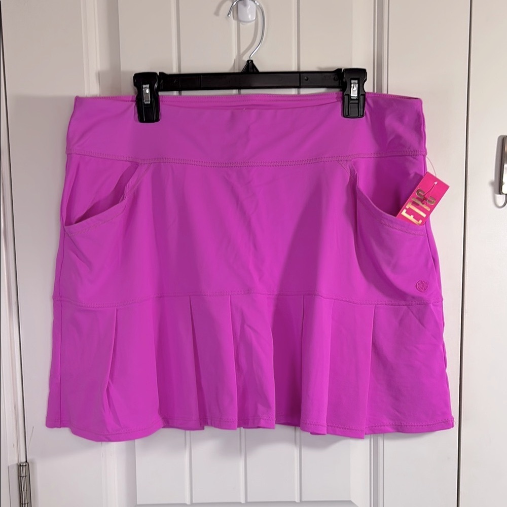 Lilly Pulitzer Luxletic Bessie Skort UPF50 Orchid Oasis Size XL NWT